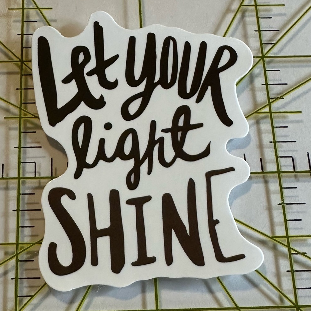 •Brand New• Let Your Light Shine Aesthetic Waterproof Sticker